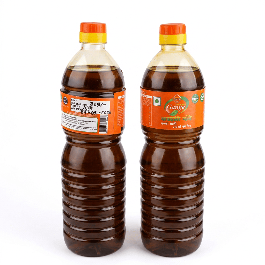 Kachhi Ghani Mustard oil view 2