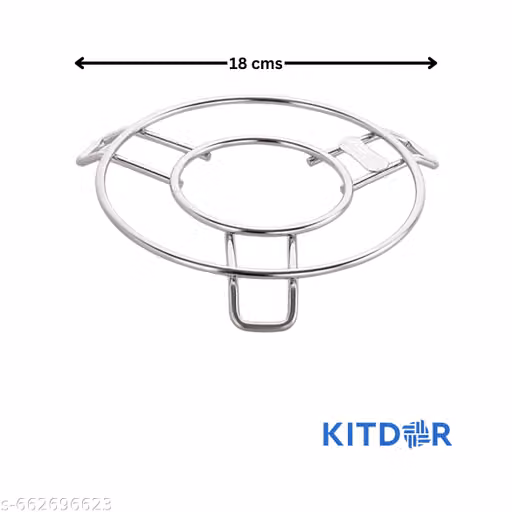 Stainless Steel Hot Pot Stand for Kitchen (Set of 3) | utensils stand | utensil rack steel | Dinning table stand ₹135 view 2
