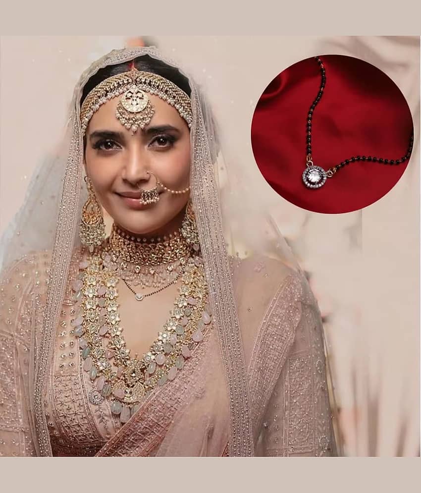 AKLINA White Mangalsutra ( Pack of 1 ) view 2