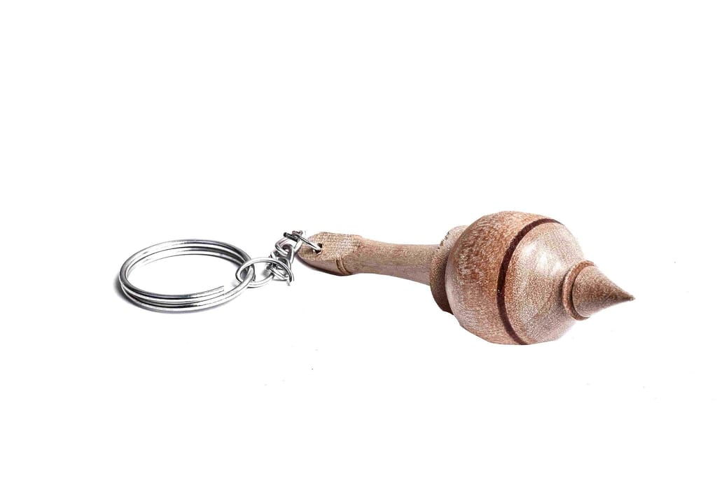 "2PCS Retro Style Wooden Key Chain Pendant Carved Phoenix Keyring Bag Hanging Ornament" view 2