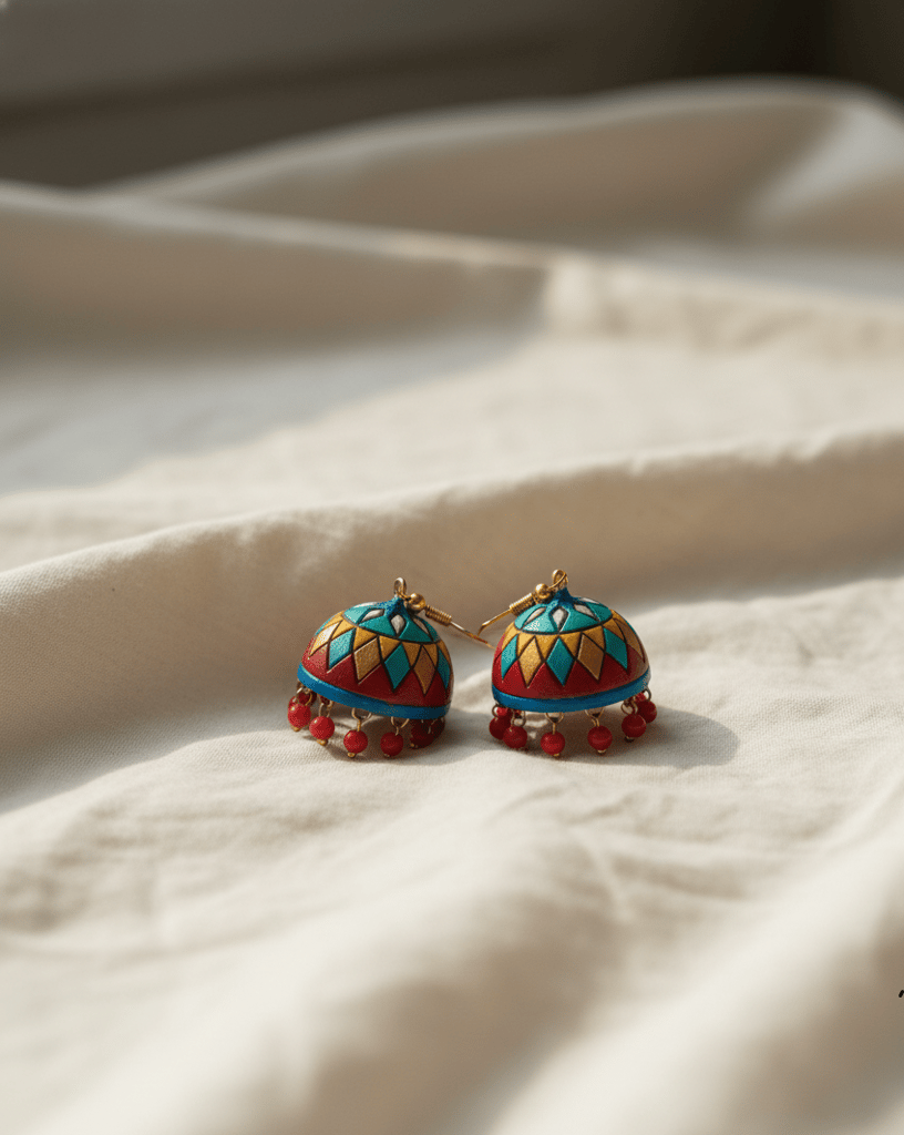 MULTI COLOUR EARRING view 2