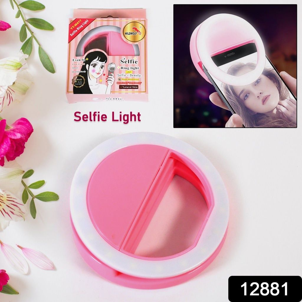 Phone Selfie Ring Light – Battery Operated Clip-On Light for Smartphone Photography (Battery Not Included) view 2