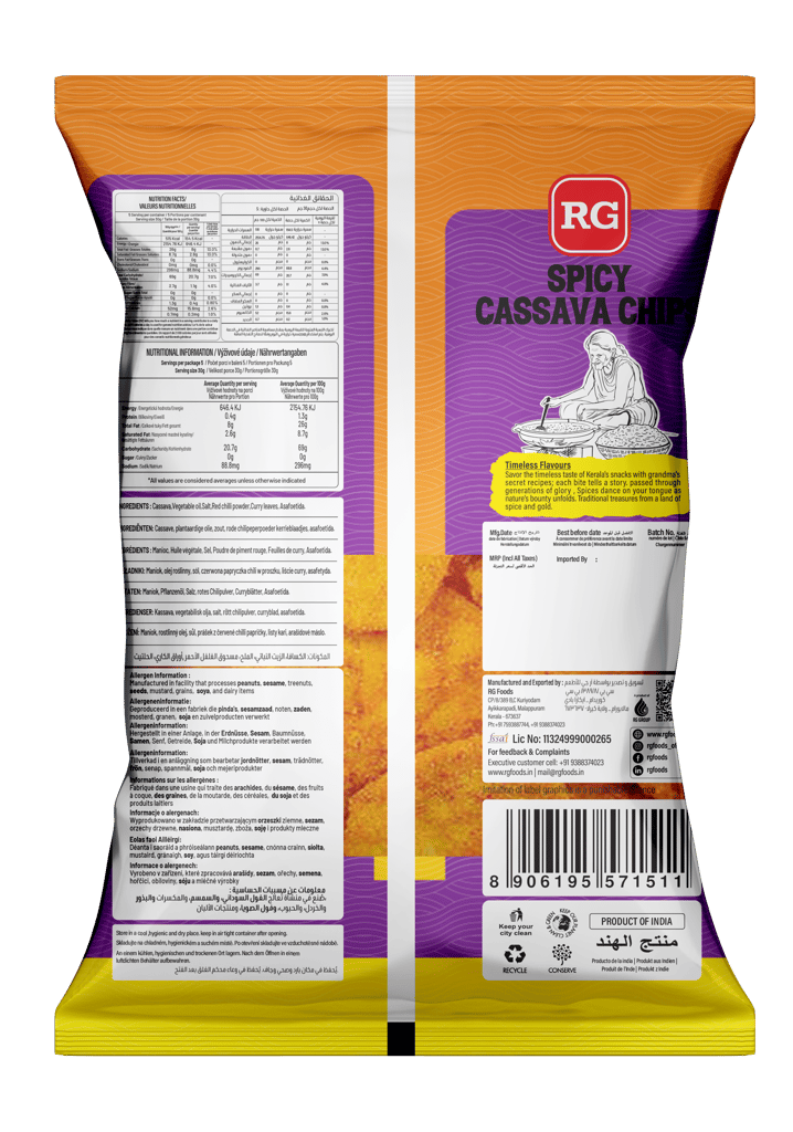 RG Spicy Cassava Chips – 150g view 2