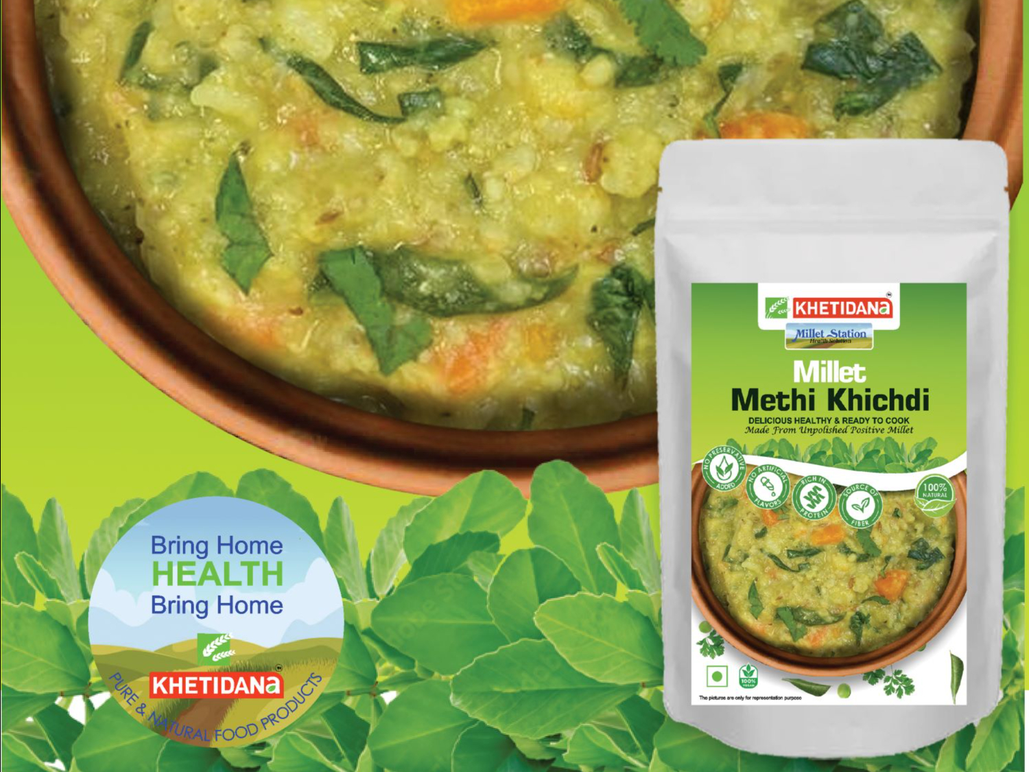 Ready To Cook Millet Methi Khichdi 180Gms