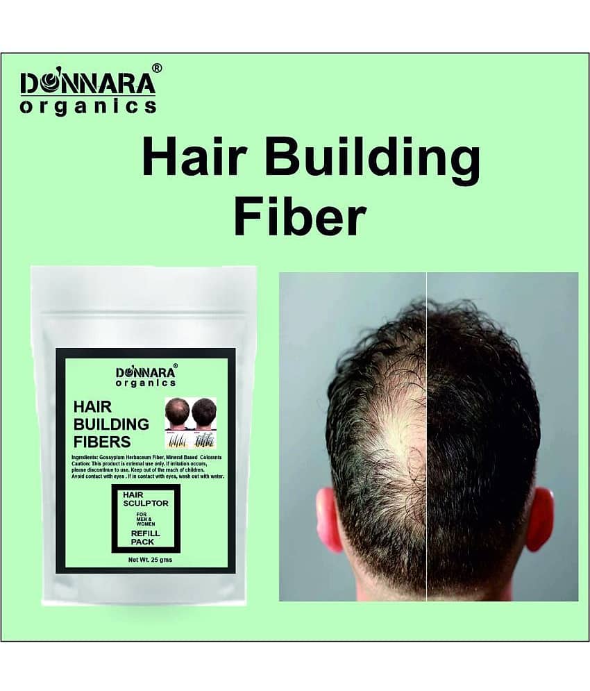 Donnara Organics Hair Building Fibers Instant Fuller Hair 25 gm Pack of 5 view 2