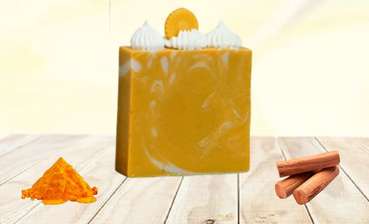 GOLDEN GLOW TURMERIC & SANDALWOOD Soap | Pack of 9 view 2