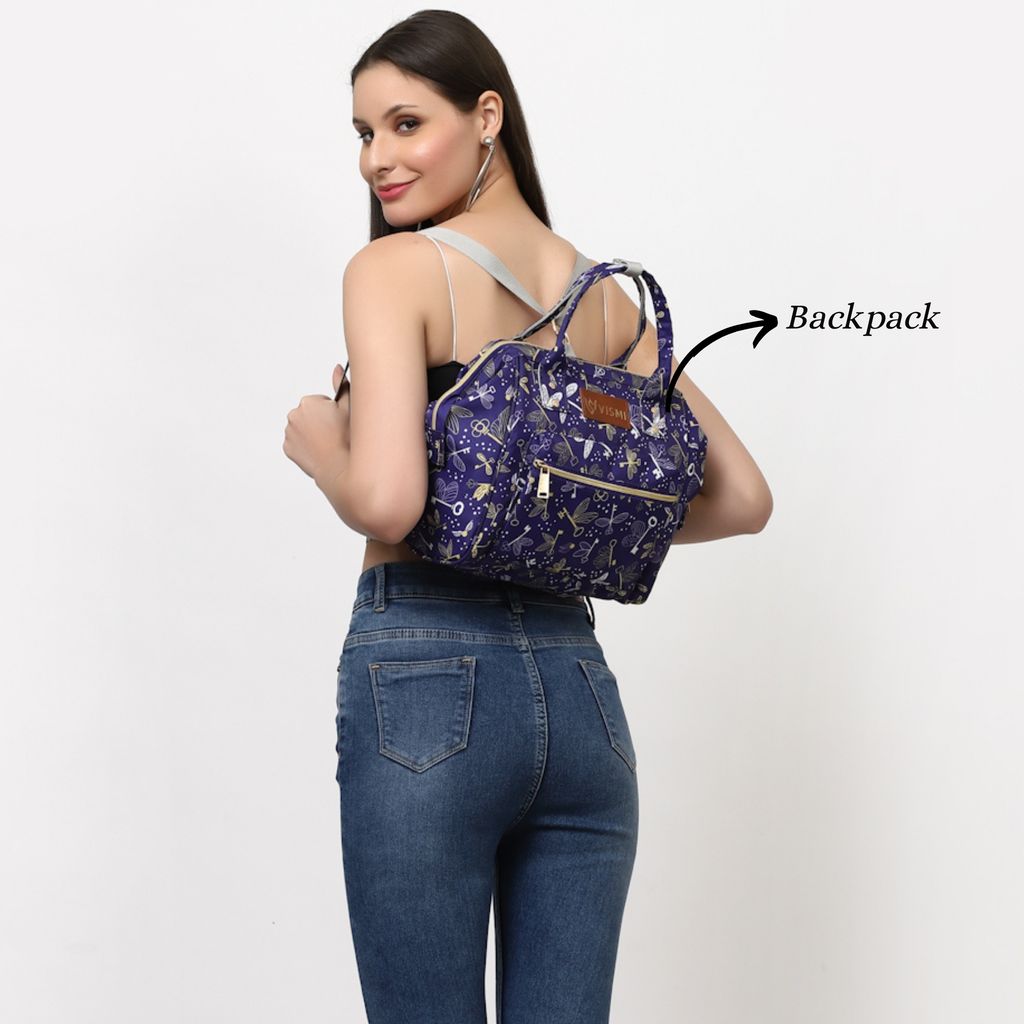 VISMIINTREND Diaper Bags for Mom | Travel Maternity Backpack Bags | Water Resistant | Premium Oxford Fabric | Gifts for Mom to Be | Baby Shower Gift view 2