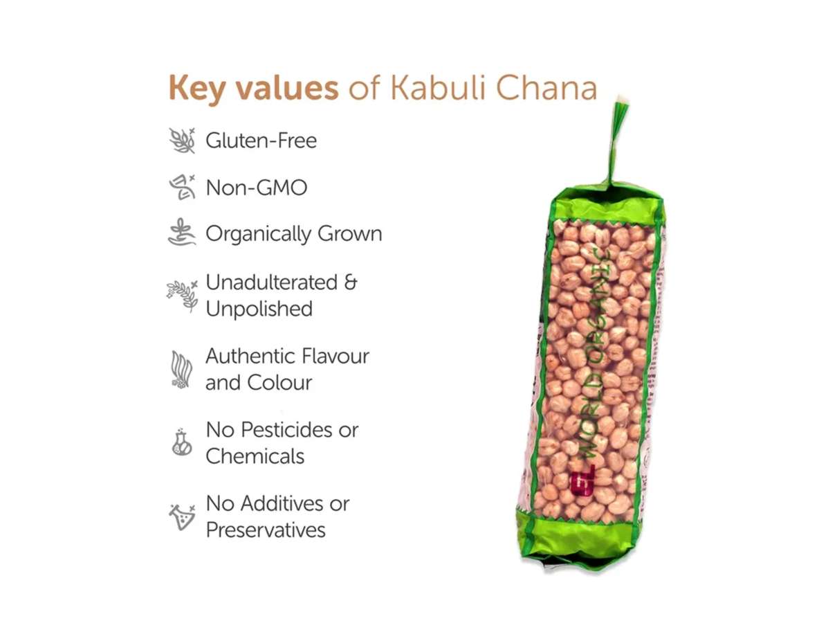 Elworld Agro & Organic Food Products Kabuli Chana 500g view 2