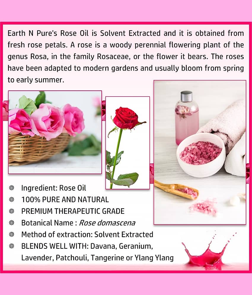 Earth N Pure - Rose Essential Oil 50 mL ( Pack of 1 ) view 2