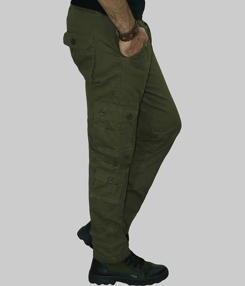 HYMEN LEGIONS Regular Flat Men's Cargos - Black ( Pack of 1 ) view 2