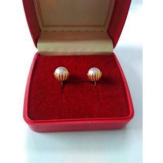 Pearl Earing gold Plated Beautiful Degine view 2