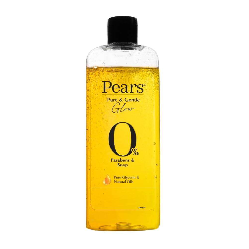 Pears Pure & Gentle Shower Gel - With 98% Pure Glycerine, 100% Soap Free & No Parabens, 250 Ml (Free Loofah)