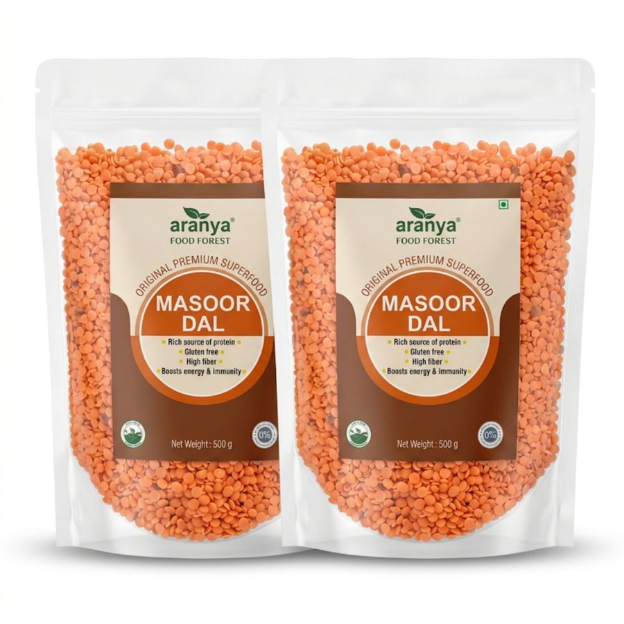 ORGANIC MASOOR DAL PACK OF 2 - 1000 gm view 2
