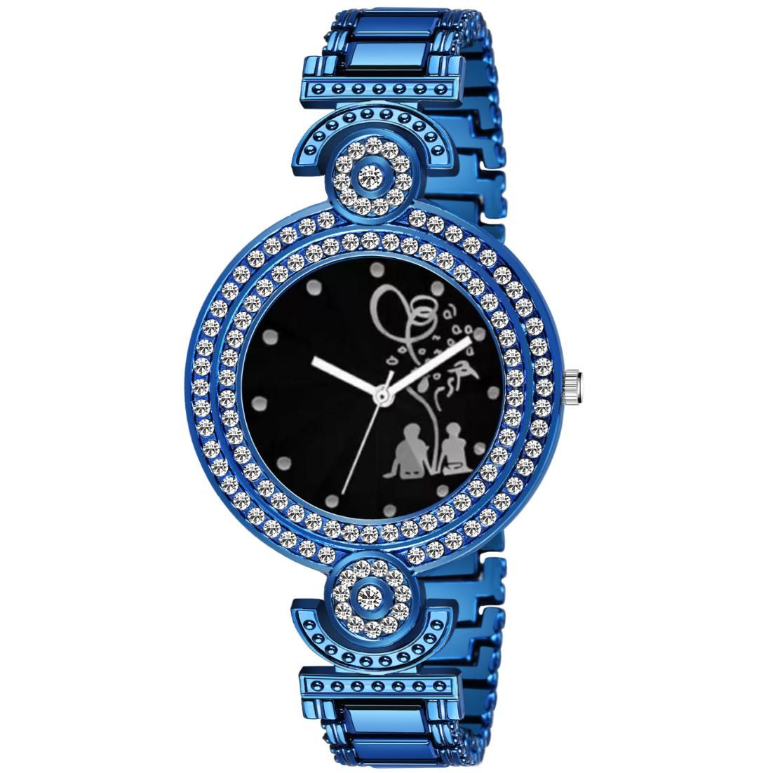 Bolun Black Bethu Cuuple Dial Blue BD Girls and Women Watch view 2