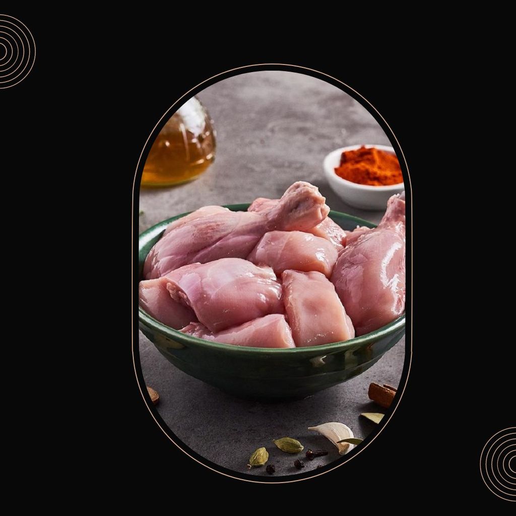 Fresh Skinless Chicken Biryani Cut - 5KGS