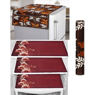 REVEXO Refrigerator Cover (Width: 98 cm, Multicolor) view 2