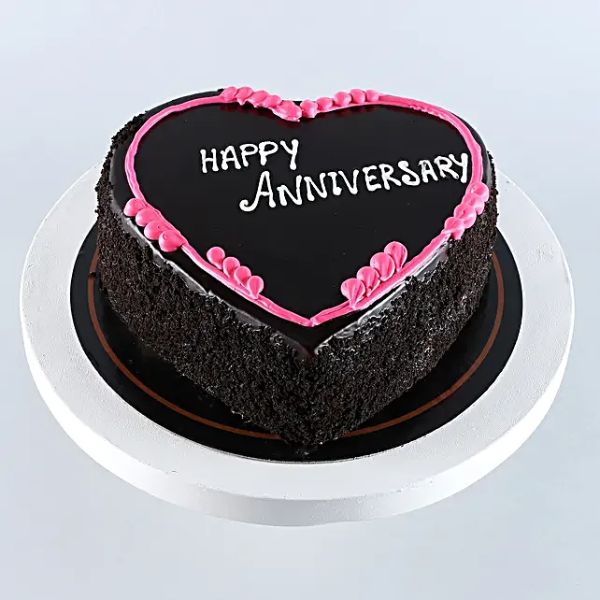 Happy Anniversary Heart Shaped Cake Half Kg view 2