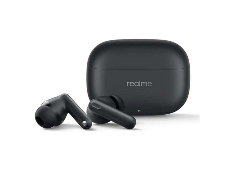 Realme Buds T310 with 12.4mm Driver, 46dB ANC, Spatial Audio and upto 40 hours Playback Bluetooth True Wireless - Vibrant Black view 2