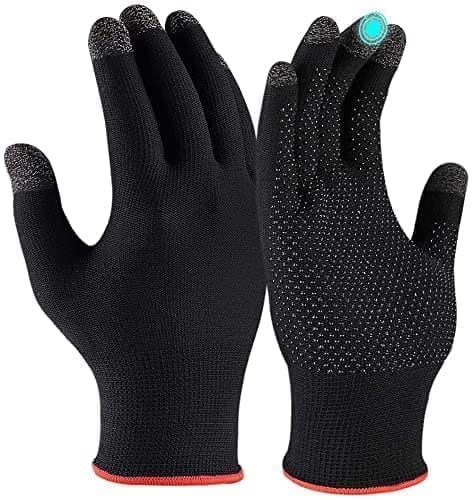 Thin Breathable Stretchy Knitted Gloves for Men and Women view 2