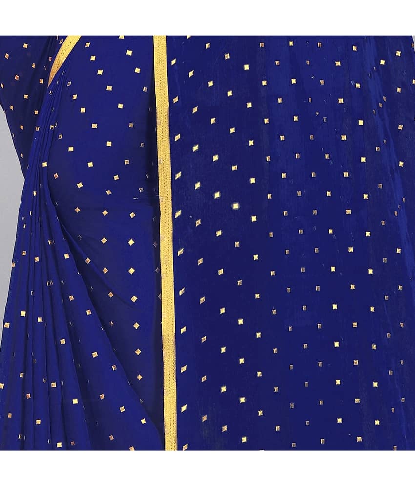 Rhey Chiffon Printed Saree With Unstitched Blouse Piece ( Yellow ) view 2