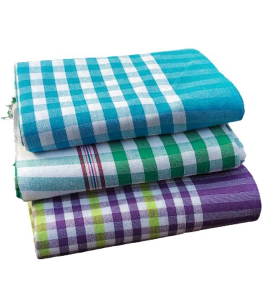 KAKUMANU Set of 3 Cotton Bath Towel Multi