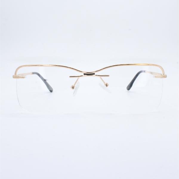 Lensoz Elite X Luxe Rimless Geometric 3 - Narrow - Golden view 2