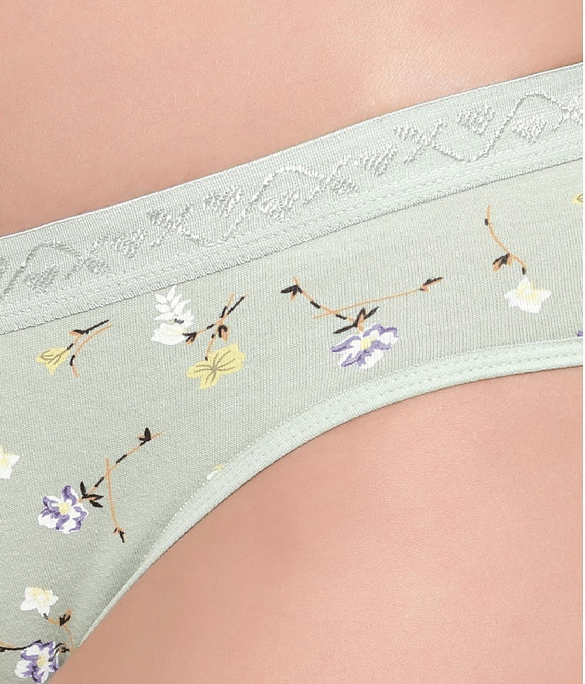 Bruchi Club Pack of 3 Cotton Printed Women's Hipster ( Multi Color ) Hipster Panty view 2