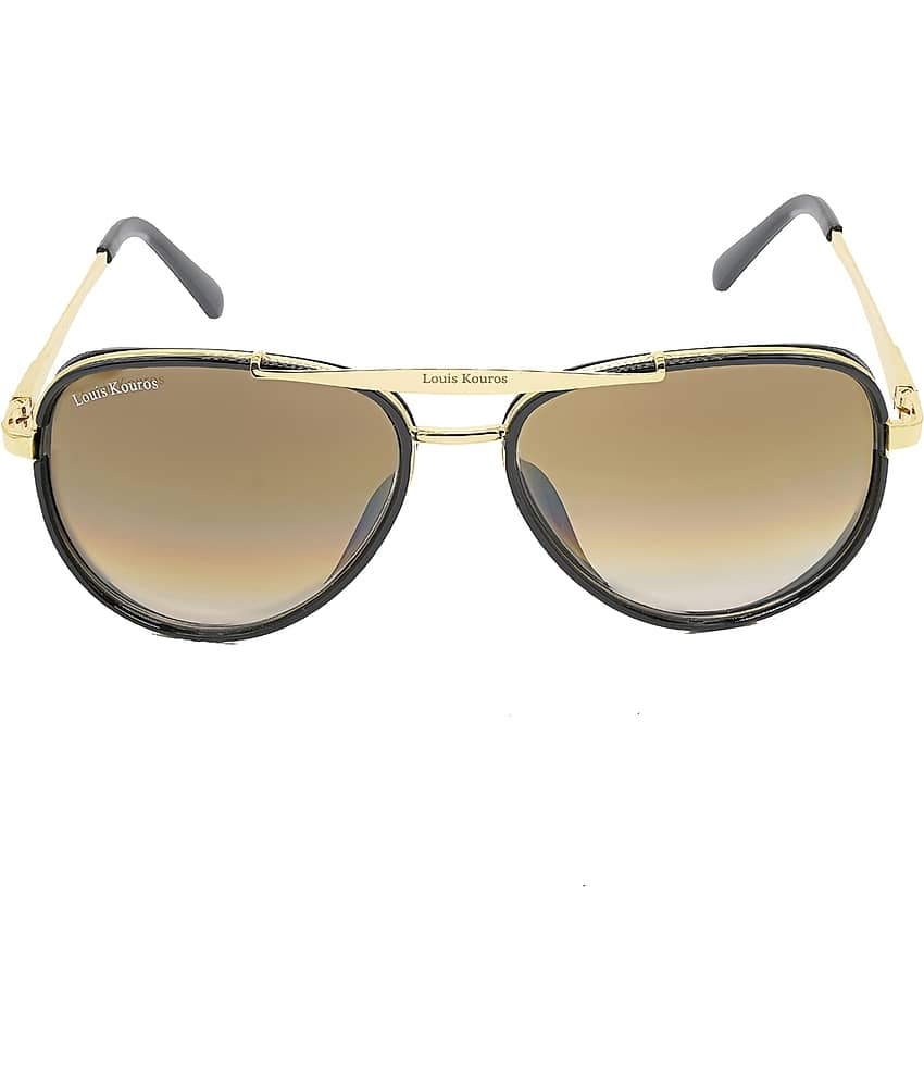 LOUIS KOUROS Black Pilot Sunglasses ( Pack of 1 ) view 2