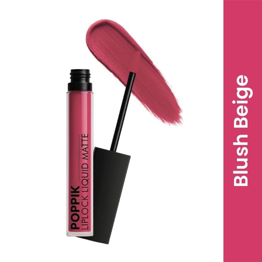 POPPIK Liquid Matte Lipstick for Women | Long Lasting, Smudge Proof, High Pigment Color | Lightweight Comfortable Wear | Transfer Resistant Lip Makeup, Ideal for Wedding, Special Occasions,Gift | 2ML view 2