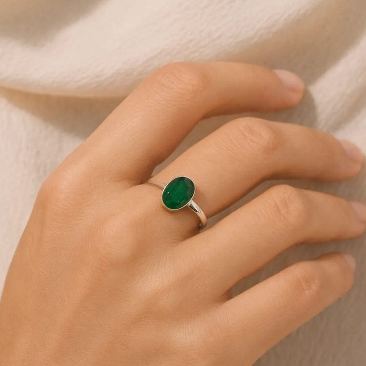 Certified Natural Emerald Panna Ring - For Success & Wealth