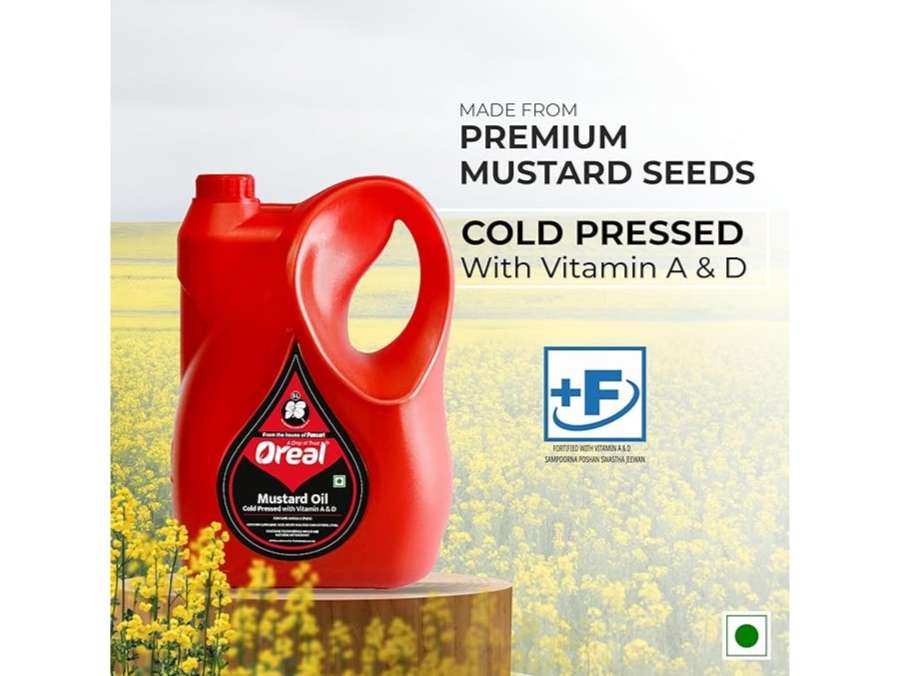 Oreal Mustard Oil 5 Litre- (TIN/HDPE) view 2