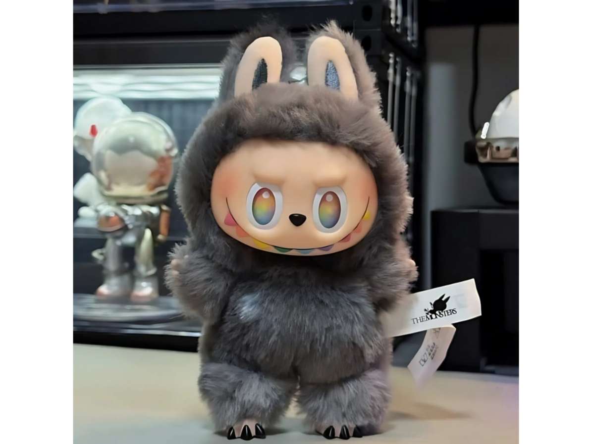 Pastel Rainbow Labubu Plush Charm - Adorable Collectible Toy view 2
