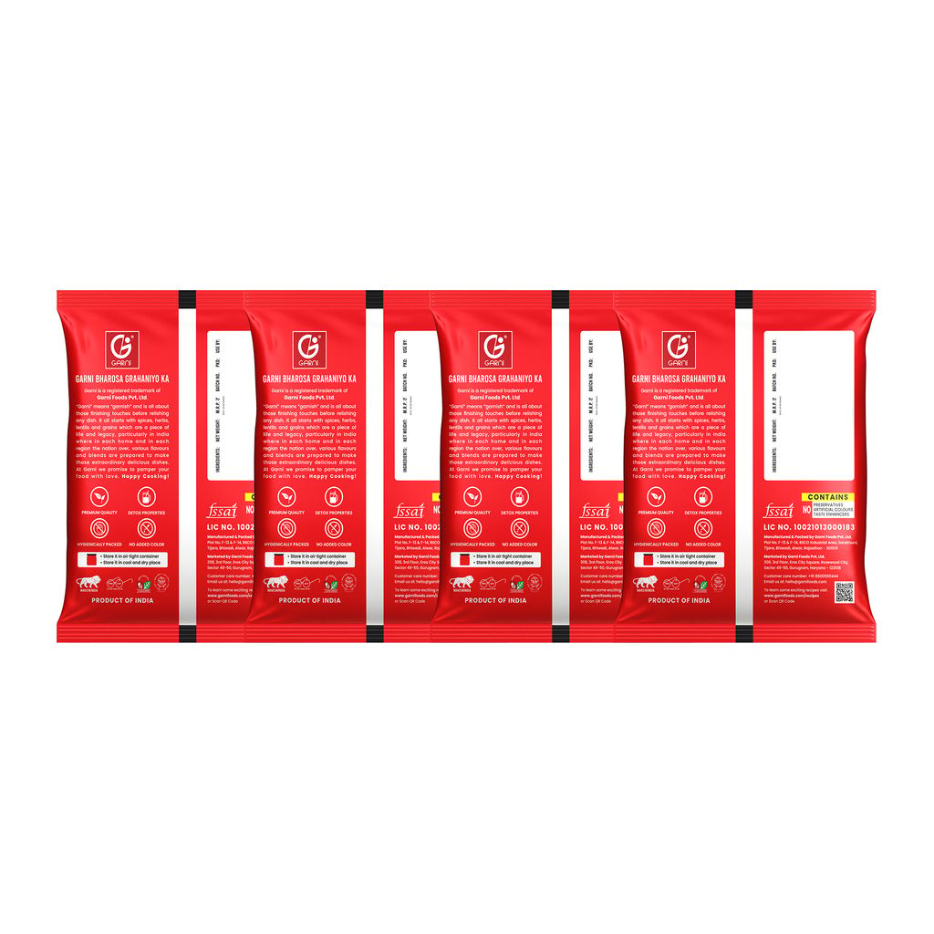 Garni Foods Cumin Seed 100gm + Black Pepper Whole + Coriander Whole & Mustard Seeds (RAI) Pack of 4 (4 x 100gm) view 2