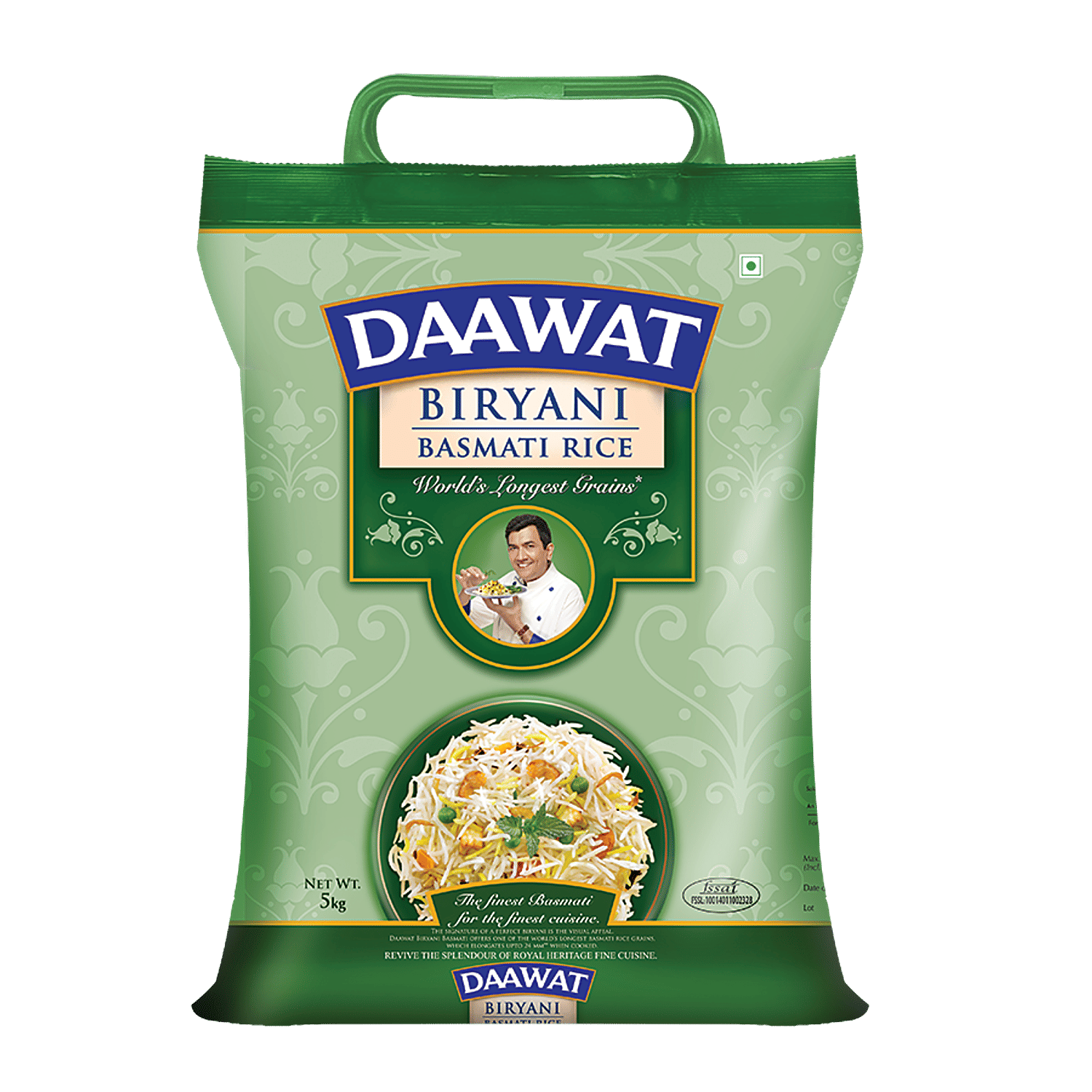 Daawat Basmati Rice/Basmati Akki - Biryani, 1 Kg Pouch view 2