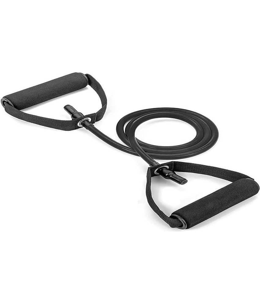 Single Toning Tube Pull Rope Elastic Resistance Bands Fitness Rope Rubber Bands for Fitness Exercise- For Men And Women (Multicolor) view 2