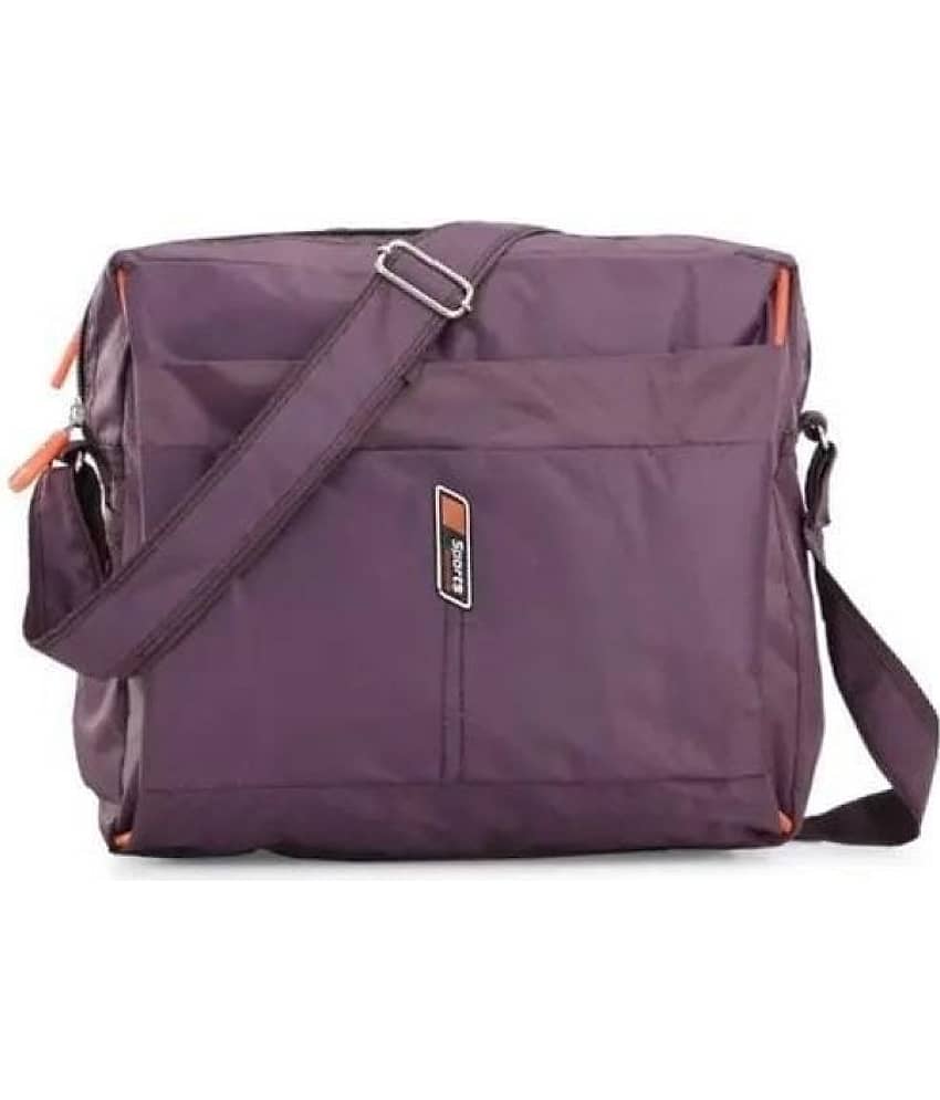 Raylan Purple Solid Messenger Bag view 2