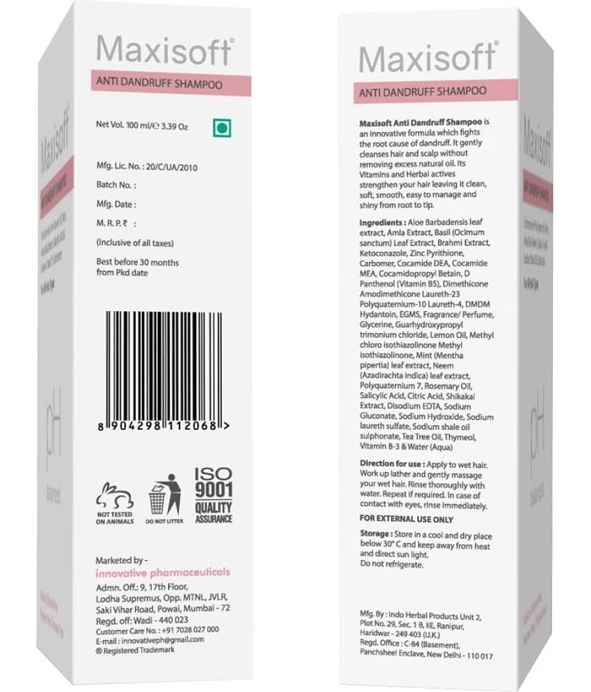 MAXISOFT - Anti Dandruff Shampoo 100 mL ( Pack of 1 ) view 2