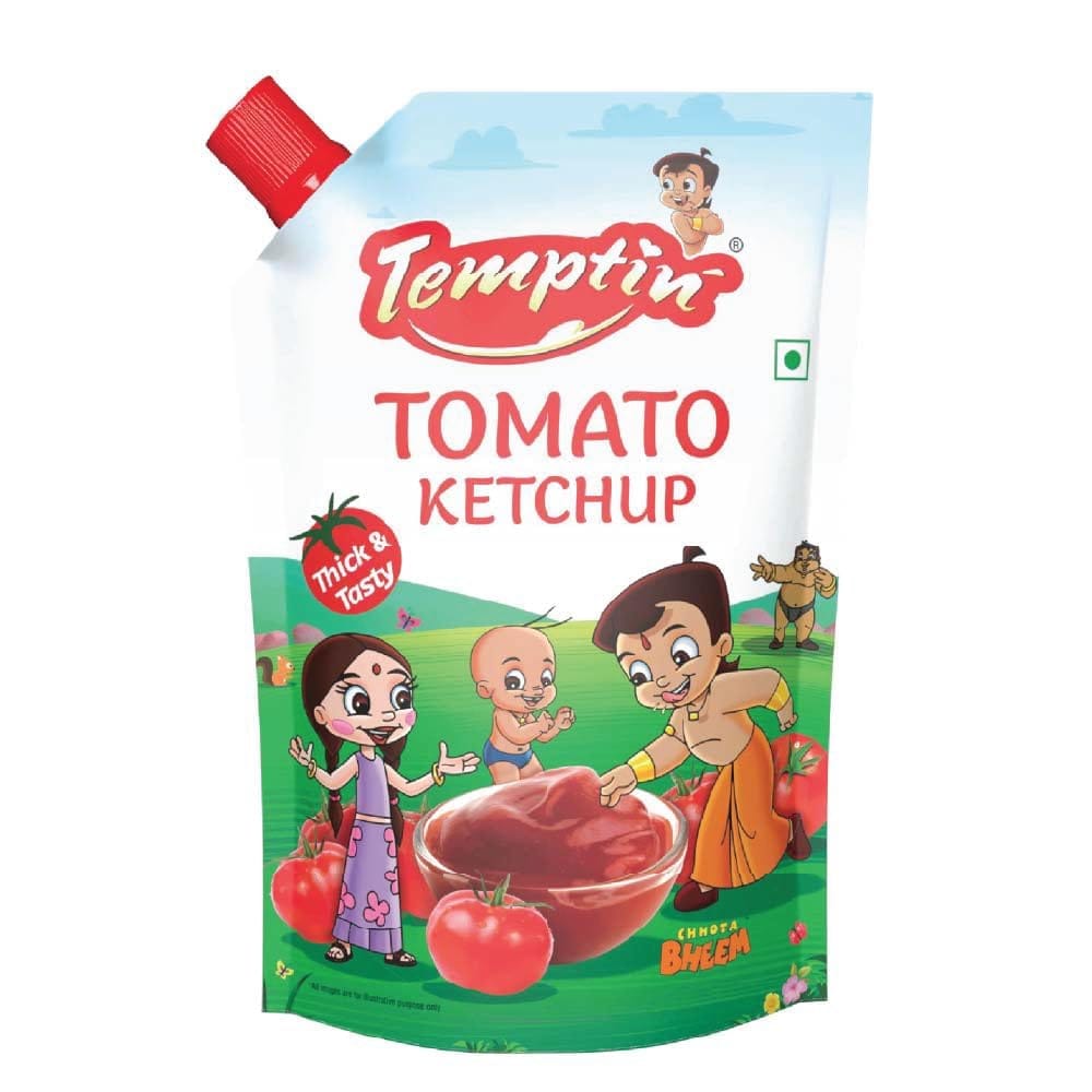 Temptin Tomato Ketchup 425g X 2 | Pack of 2 | Thick & Flavourful Ketchup from Juicy Tomatoes | Perfect for Snacks, Burgers | Fries & Meals | 950gm Pack for Long-Lasting Use view 2