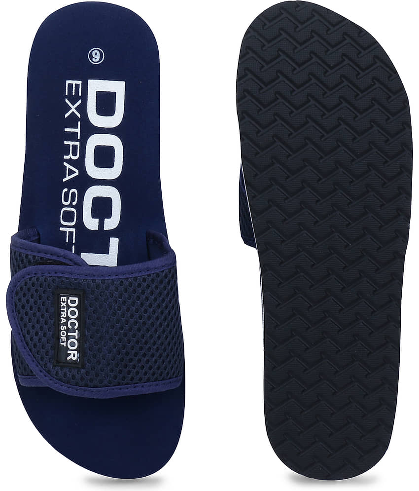 DOCTOR EXTRA SOFT - Navy Women's Slide Flip flop view 2
