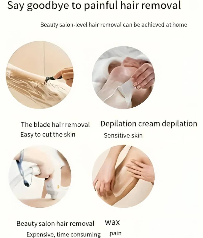 Crystal Hair Eraser, Crystal Hair Remover For Women and Men + Epilator Manual Facial Hair Remover Stick Face Body Hair Remover Free view 2