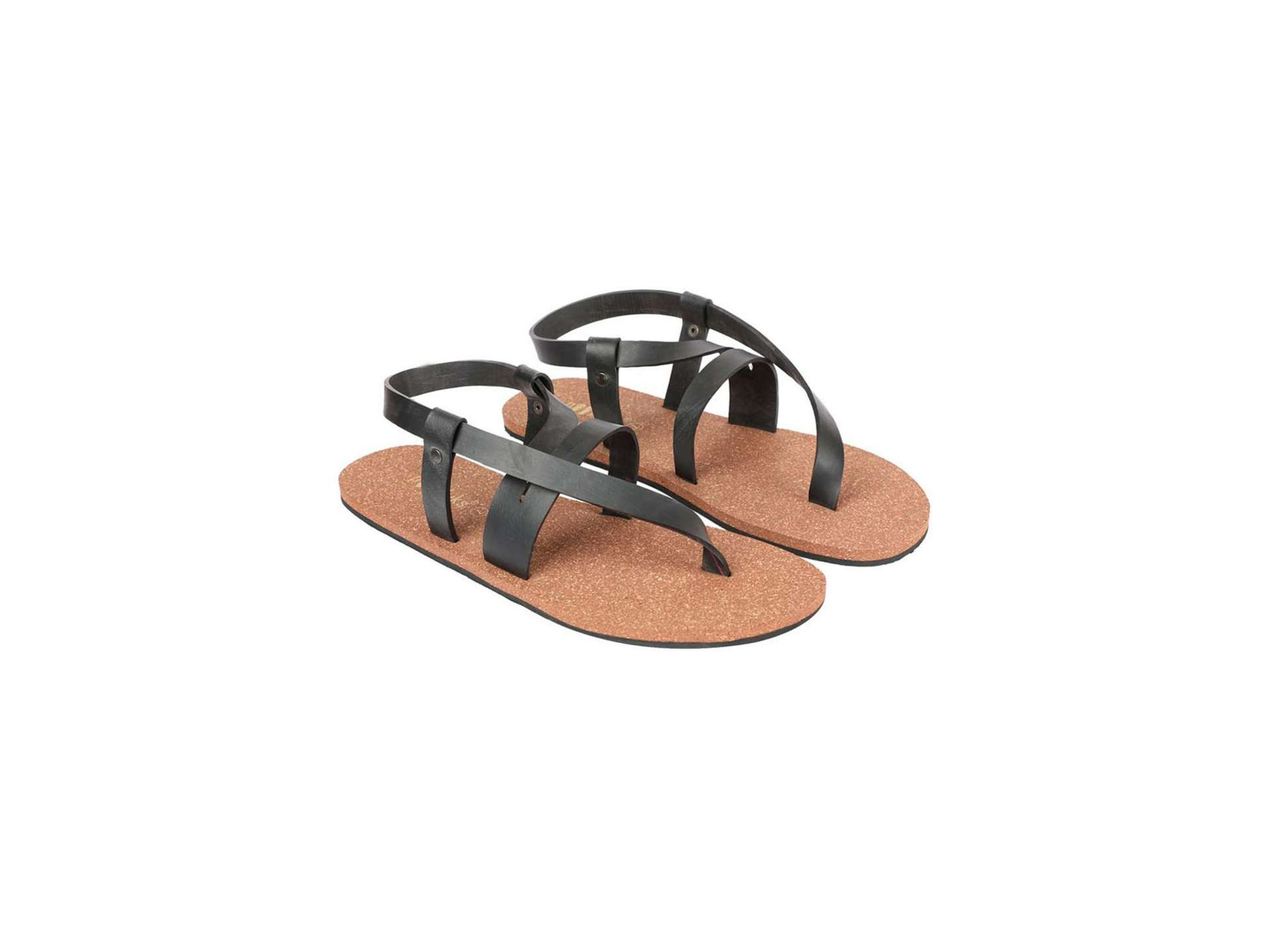 Paaduks Nuba Solo-Strap Waterproof Cork Brown Sandals - UK 11