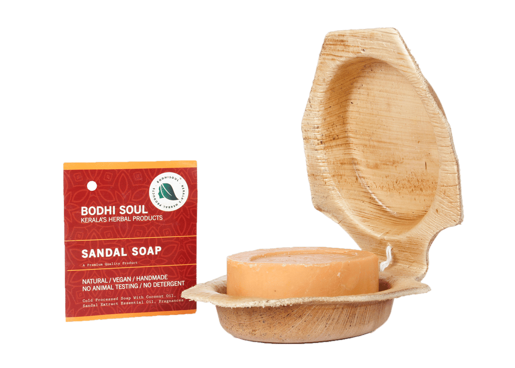 BODHISOUL Sandal Soap | Skin Toning | Scar Removal | Vegan | Handmade | 100 Gm