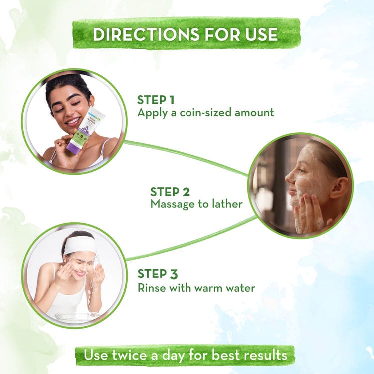 Mamaearth tea tree + retinol + rice facewash (100 ml each) Pack of 3 view 2