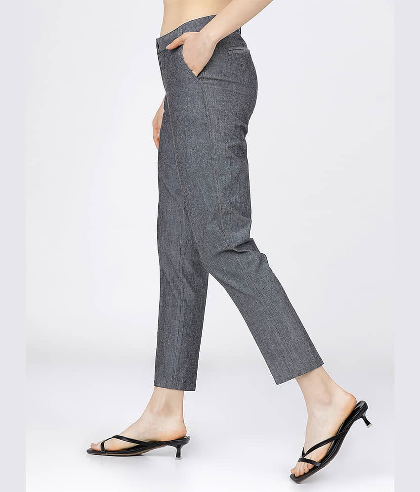 Tokyo Talkies Pack of 1 Cotton Tapered Women's Formal Pants ( Multicolor ) view 2
