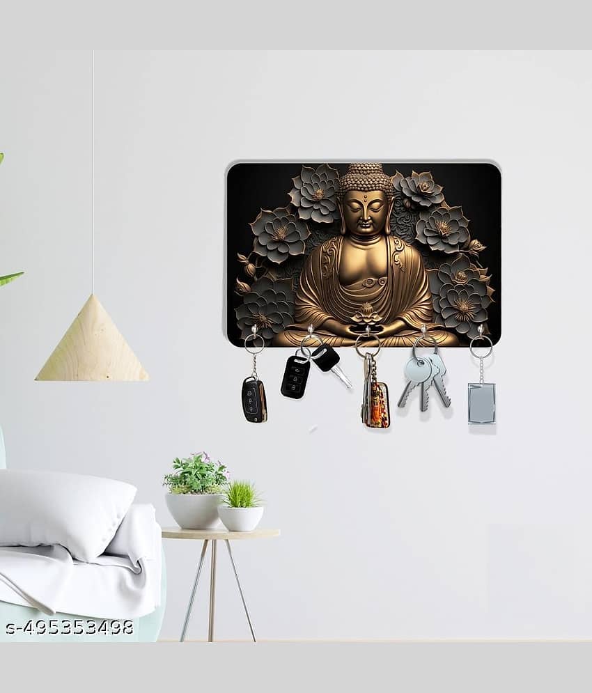 Kkart Multicolour Wood Key Holder - Pack of 1 view 2