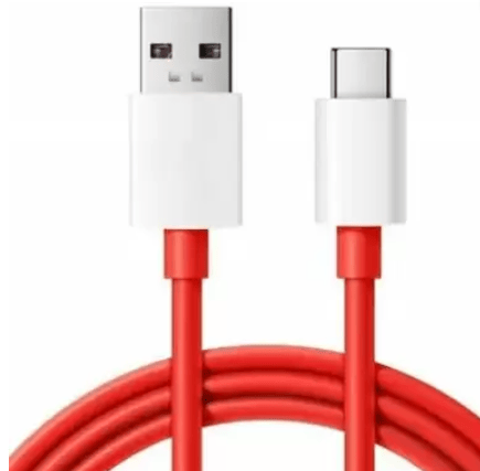 Pandaco USB Type C Cable 6.5 A 1.02 m 65W-10W/6.5A VOOC/WARP/DASH/SUPERVOOC/SUPERDART CHARGER CABLE (Compatible with oppo,realme,narzo,oneplus,vivo,iqoo,samsung,motorola,mi,redmi,poco, Red, One Cable)