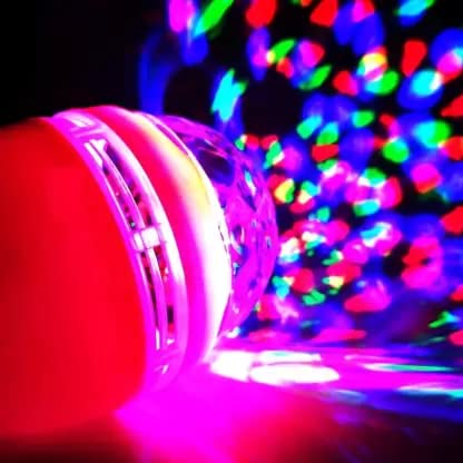 Elecsera 360 Degree LED Bulb Disco Light, LED Light, LED Disco Light for Party Set of 2 Single Disco Ball (Ball Diameter: 2.5 cm) view 2