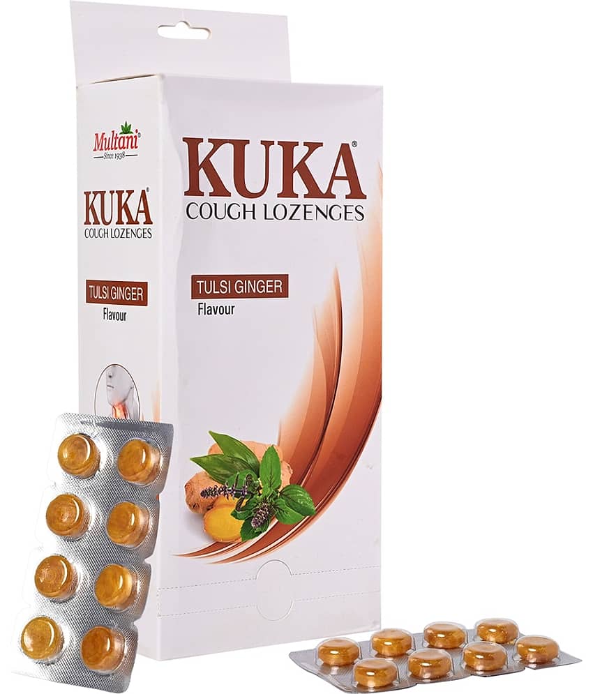 Multani Tulsi-Ginger Kuka Cough Lozenges For Cough, Sore Throat - 192 Lozenges (Pack of 1) view 2
