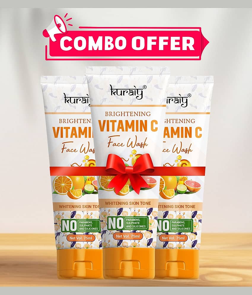 KURAIY - Lightening Face Wash For All Skin Type ( Pack of 3 )