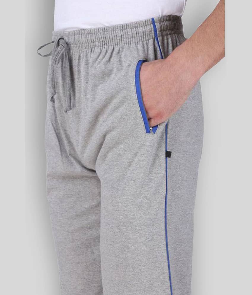 Neo Garments - Grey Melange Hosiery Men's Trackpants ( Pack of 1 ) view 2